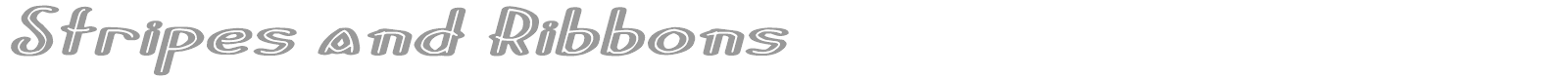 Stripes and Ribbons font preview